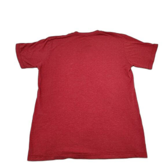Hurley Red Graphic Tee Large Vintage Y2K Surf Skate Slim Fit Logo T Shirt - Picture 4 of 5